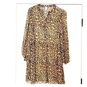 H&M Leopard Print Mini Dress